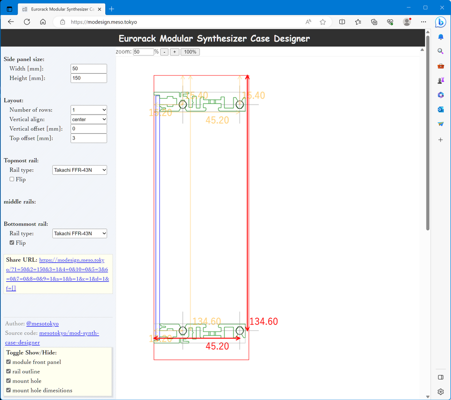 Eurorack Modular Synthesizer Case Designer